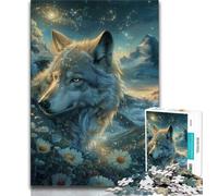 1000 Piece Jigsaw Puzzles for Adults & Teens Fantasy Wolf,Challenging Game Toys Wall Decoration Unique Birthday And Xmas Gifts (38x26cm)
