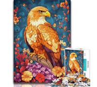 1000 Piece Jigsaw Puzzles for Adults & Teens Flower Eagle 1000 Piece Puzzle,Birthday Present, Gifts, Wall Art for Ages 14+ (size 38x26cm)