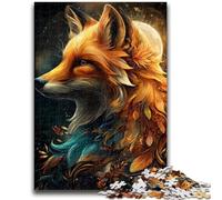 1000 Piece Jigsaw Puzzles for Adults & Teens Flower Fox Educational Stress Relief Toy Secret Santa Gifts for Age 14 26x38cm