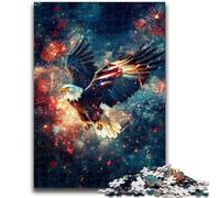 1000 Piece Jigsaw Puzzles for Adults & Teens Flying Eagle Artistic Wall Decor & Birthday Gift Idea for Friends, Home Office 38x26cm