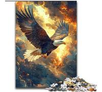 1000 Piece Jigsaw Puzzles for Adults & Teens Flying Eagle, Stress Reliever Difficult Challenge Secret Santa Gifts 26x38cm
