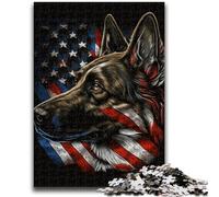 1000 Piece Jigsaw Puzzles for Adults & Teens German Shepherd for Ages 14 And over Fun Games Fun Activities at Home, Birthday Gifts, Travel Gifts 50x75cm