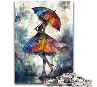 1000 Piece Jigsaw Puzzles for Adults & Teens Girl Holding An Umbrella Educational Games DIY Toys for Is Ideal As A Gift for The Whole Family 50x75cm