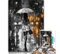 1000 Piece Jigsaw Puzzles for Adults & Teens Girl with An Umbrella 1000 Pieces for Adults,Secret Santa Gifts for Age 14 Years Up (size 75x50cm)