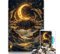 1000 Piece Jigsaw Puzzles for Adults & Teens Golden Crab Adult Puzzles,Fun Games Wall Decoration Unique Birthday And Xmas Gifts (size 38x26cm)