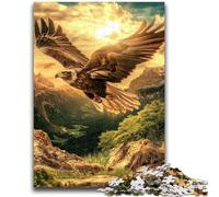 1000 Piece Jigsaw Puzzles for Adults & Teens Golden Eagle Adult Jigsaw,Family Educational Games Home Decoration Gift (50x75cm)