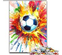 1000 Piece Jigsaw Puzzles for Adults & Teens Graffiti Football, Stress Reliever Difficult Challenge Secret Santa Gifts 50x75cm
