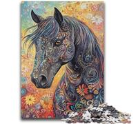 1000 Piece Jigsaw Puzzles for Adults & Teens Graffiti Horse Educational Games Wall Decoration Unique Birthday And Xmas Gifts 26x38cm