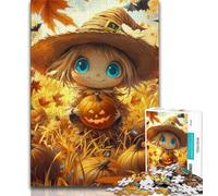 1000 Piece Jigsaw Puzzles for Adults & Teens Halloween Scarecrow,Challenging Game for Is Ideal As A Gift for The Whole Family (38x26cm)