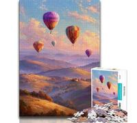 1000 Piece Jigsaw Puzzles for Adults & Teens Hot Air Balloon Teenager Jigsaw,Stress Reliever Staycation Kill Time Home Decoration Toys (size 75x50cm)
