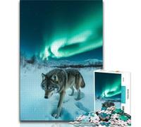 1000 Piece Jigsaw Puzzles for Adults & Teens Howling Wolf,Help The Brain Exercise Addictive Toys to Cultivate Patience Gift For Birthdays 38x26cm