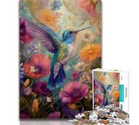 1000 Piece Jigsaw Puzzles for Adults & Teens Hummingbird Teenager Jigsaw,Stress Reliever Staycation Kill Time Home Decoration Toys (size 75x50cm)