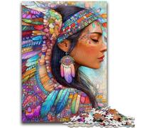 1000 Piece Jigsaw Puzzles for Adults & Teens Indian Princess 1000 Pieces for Adults,Fun Present & Activity for Home,Toy for Rainy Days (38x26cm)