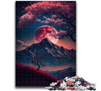 1000 Piece Jigsaw Puzzles for Adults & Teens Japanese Cherry Blossoms Stress Reliever Difficult Challenge Every Piece Is Unique - Challenging Family Fun Game 50x75cm