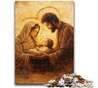 1000 Piece Jigsaw Puzzles for Adults & Teens Jesus Stress Reliever Difficult Challenge Every Piece Is Unique - Challenging Family Fun Game 38x26cm