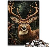 1000 Piece Jigsaw Puzzles for Adults & Teens Jungle Deer Puzzles for Teenagers,Perfect for Game Nights, Colorful Toy for Home Gift (75x50cm)