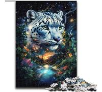 1000 Piece Jigsaw Puzzles for Adults & Teens Jungle Leopard, Stress Reliever Difficult Challenge Secret Santa Gifts for Age 14 Years Up (Size 50x75cm)