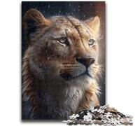 1000 Piece Jigsaw Puzzles for Adults & Teens Liger in The Rain Educational Stress Relief Toy Secret Santa Gifts for Age 14 26x38cm