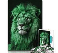 1000 Piece Jigsaw Puzzles for Adults & Teens Lion Portrait Light Eyes 1000 Piece Puzzle,Family Educational Games Home Decoration Gift 38x26cm