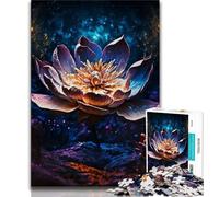 1000 Piece Jigsaw Puzzles for Adults & Teens Lotus Flower Magic 1000 Piece Puzzle,Family Educational Games Home Decoration Gift 38x26cm