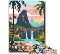 1000 Piece Jigsaw Puzzles for Adults & Teens Madagascar Falls Suitable for Ages 14 And Up Family Games Deal As Gifts for The Whole Family (size 38x52cm)