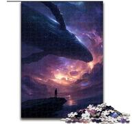 1000 Piece Jigsaw Puzzles for Adults & Teens Magical Whale, Toys Educational Games Stress Relieving Parent-child Interaction (Size 50x75cm)