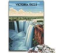1000 Piece Jigsaw Puzzles for Adults & Teens Majestic Victoria Falls Suitable for Ages 14 And Up Family Games Deal As Gifts for The Whole Family (size 50x70cm)