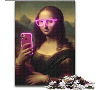 1000 Piece Jigsaw Puzzles for Adults & Teens Mona Lisa, Educational Games Home Decoration Is Ideal As A Gift for The Whole Family (Size 50x75cm)