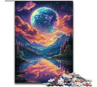 1000 Piece Jigsaw Puzzles for Adults & Teens Moon Challenging Game And Family Play for Is Ideal As A Gift for The Whole Family 50x75cm
