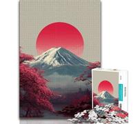 1000 Piece Jigsaw Puzzles for Adults & Teens Mount Fuji Sunrise 1000 Piece Jigsaw,for Challenging Toy Game And Family Play (size 75x50cm)