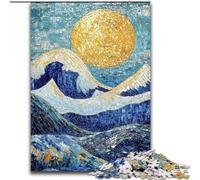 1000 Piece Jigsaw Puzzles for Adults & Teens Mountain Painting by Van Gogh, Educational Games Home Decoration Suitable for Desktop Decoration (Size 50x75cm)