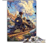 1000 Piece Jigsaw Puzzles for Adults & Teens Moving Train, Toys Educational Games Stress Relieving Great Gifts And Toys (Size 50x75cm)