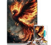 1000 Piece Jigsaw Puzzles for Adults & Teens Mysterious Phoenix Adult Puzzles,Fun Games Wall Decoration Unique Birthday And Xmas Gifts (size 38x26cm)