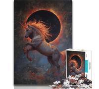 1000 Piece Jigsaw Puzzles for Adults & Teens Mysterious Unicorn 1000 Piece Puzzle,family Fun Games Is Ideal As A Gift for The Whole Family (size 38x26cm)