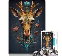 1000 Piece Jigsaw Puzzles for Adults & Teens Mythical Giraffe 1000 Piece Puzzle,family Fun Games Is Ideal As A Gift for The Whole Family (size 38x26cm)