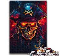 1000 Piece Jigsaw Puzzles for Adults & Teens Neon Pirate Captain Suitable for Ages 14 And Up Family Games Deal As Gifts for The Whole Family 50x75cm