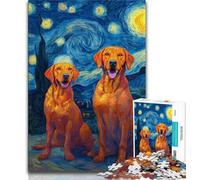 1000 Piece Jigsaw Puzzles for Adults & Teens Night Sky Labrador 1000 Piece Puzzle,Birthday Present, Gifts, Wall Art for Ages 14+ (size 38x26cm)