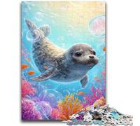 1000 Piece Jigsaw Puzzles for Adults & Teens Ocean Seal Puzzles for Teenagers,Perfect for Game Nights, Colorful Toy for Home Gift (75x50cm)