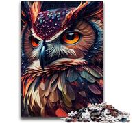 1000 Piece Jigsaw Puzzles for Adults & Teens Owl Colorful Suitable for Ages 14 And Up Family Games Deal As Gifts for The Whole Family 38x26cm