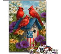 1000 Piece Jigsaw Puzzles for Adults & Teens Parrots And Linnets,Stress Reliever Staycation Kill Time Enhance Love between Couples 38x52cm