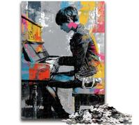 1000 Piece Jigsaw Puzzles for Adults & Teens Pianist Educational Games Home Decoration Birthday Present, Gifts for Age 14+ 50x75cm