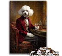 1000 Piece Jigsaw Puzzles for Adults & Teens Poodle Royal Family Teenager Puzzles,Challenging Game for Is Ideal As A Gift for The Whole Family (75x50cm)