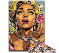 1000 Piece Jigsaw Puzzles for Adults & Teens Pop Art Woman Challenging Game And Family Play A Work of Art for Age 14 50x75cm