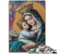 1000 Piece Jigsaw Puzzles for Adults & Teens Portrait of Mary The Mother Challenging Game And Family Play A Work of Art for Age 14 50x75cm