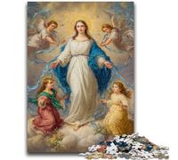 1000 Piece Jigsaw Puzzles for Adults & Teens Portrait of Mary The Mother for And 14 Years And over Impossible Game Christmas Birthday Gift 50x75cm