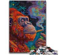 1000 Piece Jigsaw Puzzles for Adults & Teens Psychedelic Monkey Educational Family Game Is Ideal As Gifts for The Whole Family for 14+ 50x75cm