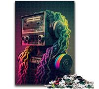 1000 Piece Jigsaw Puzzles for Adults & Teens Radio Girl Educational Games DIY Toys for Is Ideal As A Gift for The Whole Family 50x75cm