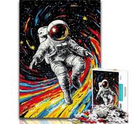 1000 Piece Jigsaw Puzzles for Adults & Teens Rainbow Astronaut, Games Toys Gift,is Ideal As Gifts for The Whole Family for And Age 14 38x26cm