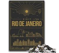 1000 Piece Jigsaw Puzzles for Adults & Teens Rio De Janeiro Brazil Suitable for Ages 14 And Up Family Games Deal As Gifts for The Whole Family (size 38x52cm)