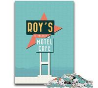 1000 Piece Jigsaw Puzzles for Adults & Teens Roys Motel Suitable for Ages 14 And Up Family Games Deal As Gifts for The Whole Family (size 38x52cm)